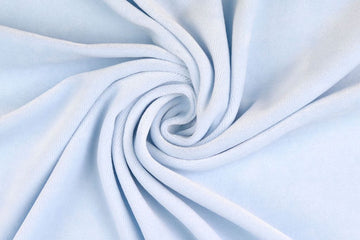 Baumwoll Nicki, uni, hellblau, 0,5 m
